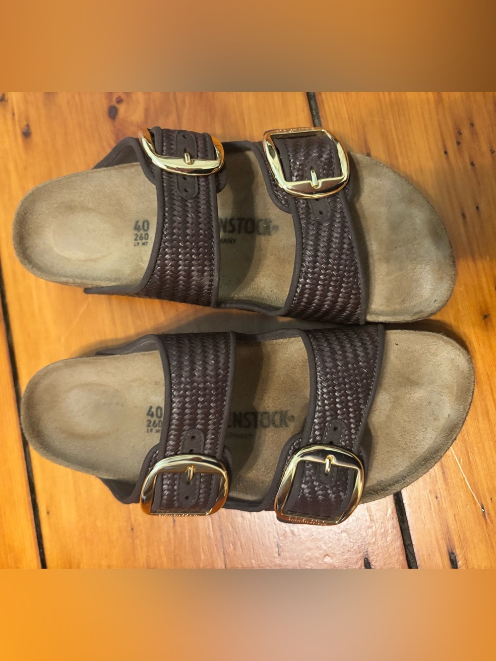Birkenstock Staud Woven leather Sandles
